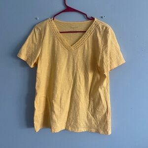 Talbots yellow blouse